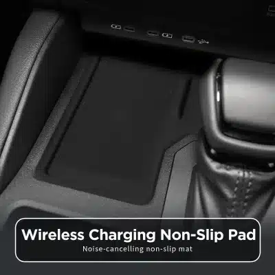 Wireless Charger Silicone Pad Anti-Slip Mat for 2024-2025 Toyota Land Cruiser Prado LC250 RHD, Black Wireless Charger Silicone Pad Anti-Slip Mat for 2024-2025 Toyota Land Cruiser Prado LC250 RHD, Black