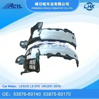 Front Driver Side Fender Liner Inner Shield for 2015-2021 Lexus LX570 LX450d URJ201, OE 53876-60140