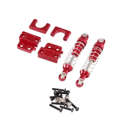 Metal Rear Axle Fixed Base & Shock Absorber Mount Upgrade for MN82 LC79 1/12 RC Crawler, Silver Metal Rear Axle Fixed Base & Shock Absorber Mount Upgrade for MN82 LC79 1/12 RC Crawler, Silver