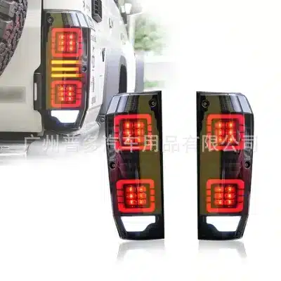 LED Tail Light Assembly Smoked Lens Rear Brake Lamps for Toyota Land Cruiser LC76 LC77, Pair LED Tail Light Assembly Smoked Lens Rear Brake Lamps for Toyota Land Cruiser LC76 LC77, Pair