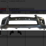 Front Bumper Cover Fascia Primed for Lexus LX570 Replacement, OE 52119-6A970, ABS Material