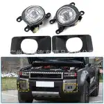 Front Fog Light Lamp Assembly for 2024 Toyota Land Cruiser 250 Prado, Black Replacement Exterior Decoration