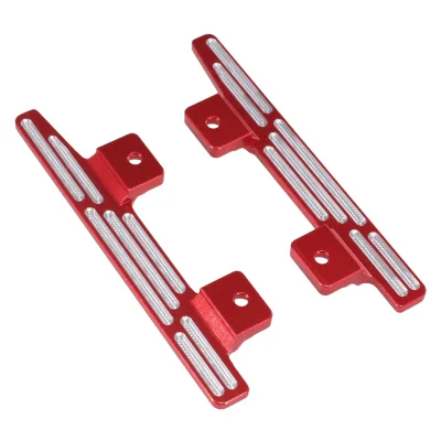 Metal Side Pedals Rock Sliders for MN Model 1/12 MN82 LC79 MN78 RC Crawler Upgrade Parts, Silver