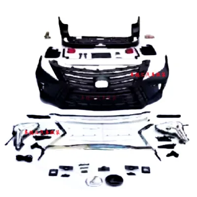 Full TRD Style Body Kit Front and Rear Bumper Fascia for Lexus LX570, Primed PP Material Full TRD Style Body Kit Front and Rear Bumper Fascia for Lexus LX570, Primed PP Material