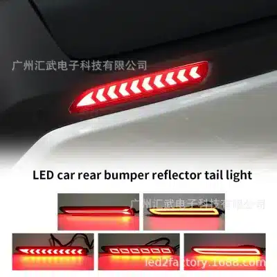 LED Rear Bumper Reflector Tail Lights Sequential Turn Signal Brake Lamps for Toyota Camry Reiz Sienna, VOXY Red Lens LED Rear Bumper Reflector Tail Lights Sequential Turn Signal Brake Lamps for Toyota Camry Reiz Sienna, VOXY Red Lens