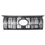 Front Radiator Grille Replacement for 2018 Toyota Land Cruiser Prado FJ150, ABS Plastic