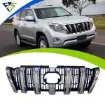 Original Style Front Upper Grille Matte Black Replacement for 2014-2017 Toyota Land Cruiser Prado FJ150