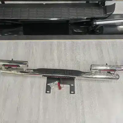 Stainless Steel Rear Bumper Guard Replacement for Toyota Hilux Vigo Revo, Land Cruiser Prado FJ120 FJ150 FJ100 LC200 Stainless Steel Rear Bumper Guard Replacement for Toyota Hilux Vigo Revo, Land Cruiser Prado FJ120 FJ150 FJ100 LC200