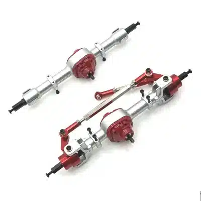Full Metal Front Axle Assembly Upgrade Part Red for MN82 LC79 MN78 1/12 RC Crawler Full Metal Front Axle Assembly Upgrade Part Red for MN82 LC79 MN78 1/12 RC Crawler