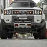 Heavy Duty Carbon Steel Front Bumper for 2024-2025 Toyota Prado LC250, Winch-Compatible Off-Road Protection