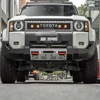 Heavy Duty Carbon Steel Front Bumper for 2024-2025 Toyota Prado LC250, Winch-Compatible Off-Road Protection