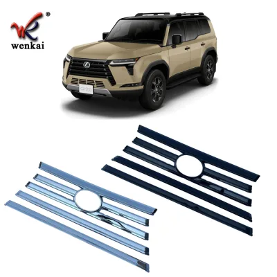 Front Bumper Grille Upper Trim Strip Piano Black Molding for 2024 Lexus GX550 GX550h, ABS Decoration Front Bumper Grille Upper Trim Strip Piano Black Molding for 2024 Lexus GX550 GX550h, ABS Decoration