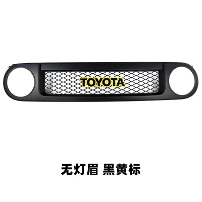 Front Bumper Mesh Grille Assembly ‘Black Warrior’ Style for 2007-2022 Toyota FJ Cruiser, Matte Black ABS Front Bumper Mesh Grille Assembly ‘Black Warrior’ Style for 2007-2022 Toyota FJ Cruiser, Matte Black ABS