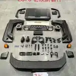 Off-Road Front Fender Flare Modification Kit for Toyota Land Cruiser LC71 LC76 LC78 LC79 70 Series, Durable ABS Wide Body Kit