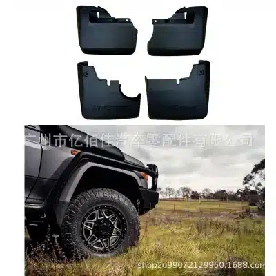 4pcs Front and Rear Mud Guards Set for Toyota Land Cruiser LC79 HZJ79 2007-2022, 4WD SUV Mud Flaps 4pcs Front and Rear Mud Guards Set for Toyota Land Cruiser LC79 HZJ79 2007-2022, 4WD SUV Mud Flaps