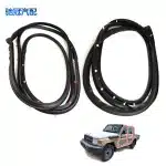 4pcs Door Window Glass Weatherstrip Sealing Strip Set for Toyota Land Cruiser FJ70 FJ76 GRJ79 VDJ76 2012-2017, Replace 67862-60020