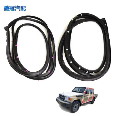 4pcs Door Window Glass Weatherstrip Sealing Strip Set for Toyota Land Cruiser FJ70 FJ76 GRJ79 VDJ76 2012-2017, Replace 67862-60020 4pcs Door Window Glass Weatherstrip Sealing Strip Set for Toyota Land Cruiser FJ70 FJ76 GRJ79 VDJ76 2012-2017, Replace 67862-60020