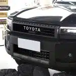 Front Grille Mesh Insect Guard Net 2PCS Set for 2024 Toyota Prado LC250 Land Cruiser, Painted Black ABS, Japanese RHD Version