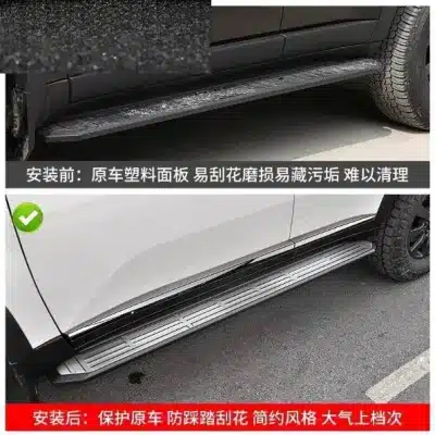Stainless Steel Exterior Running Board Guards for 2024-2025 Lexus GX550, Pedal Protection Trim Pair Stainless Steel Exterior Running Board Guards for 2024-2025 Lexus GX550, Pedal Protection Trim Pair