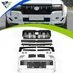 Front Bumper Grille VX High-End Body Kit Assembly for Toyota Land Cruiser Prado LC250 2024-2025