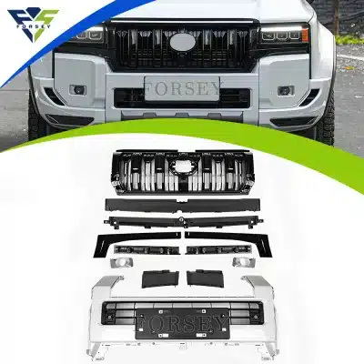 Front Bumper Grille VX High-End Body Kit Assembly for Toyota Land Cruiser Prado LC250 2024-2025