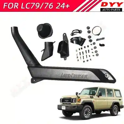 Engine Air Intake Snorkel Kit for 2024 Toyota Land Cruiser LC70 Series LC76 LC79 Pickup, ABS Material Engine Air Intake Snorkel Kit for 2024 Toyota Land Cruiser LC70 Series LC76 LC79 Pickup, ABS Material