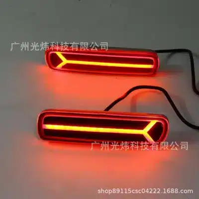 LED Rear Bumper Reflector Brake Lights for 1998-2007 Toyota Land Cruiser 100 LC100 & Lexus LX470, Smoked Black Housing LED Rear Bumper Reflector Brake Lights for 1998-2007 Toyota Land Cruiser 100 LC100 & Lexus LX470, Smoked Black Housing