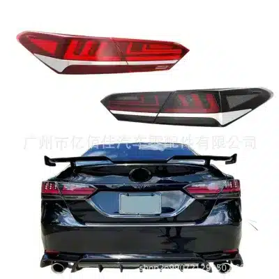 LED Taillights Assembly for 2018-2021 Toyota Camry, Sequential Turn Signal Lexus-Style Smoke/Red Lens Rear Lamp LED Taillights Assembly for 2018-2021 Toyota Camry, Sequential Turn Signal Lexus-Style Smoke/Red Lens Rear Lamp