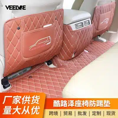Leather Seat Back Anti-Kick Pads 3PC Set for 2008-2021 Toyota Land Cruiser LC200, Phantom Brown Interior Protection Leather Seat Back Anti-Kick Pads 3PC Set for 2008-2021 Toyota Land Cruiser LC200, Phantom Brown Interior Protection