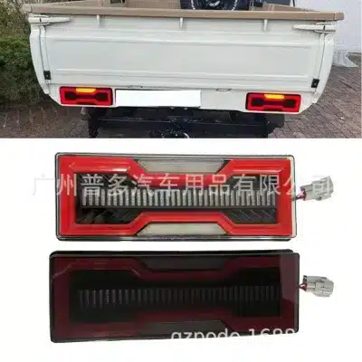 Rear Bumper Tail Light Assembly with LED Brake Signal Lamps for Land Cruiser FJ79 LC79 LC75, Clear Lens Rear Bumper Tail Light Assembly with LED Brake Signal Lamps for Land Cruiser FJ79 LC79 LC75, Clear Lens