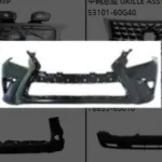 Front Bumper Cover Fascia Replacement for Lexus GX460, OE Number 52119-6B942, Durable ABS Plastic