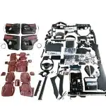 Interior Upgrade Conversion Kit for 2008-2015 Lexus LX570 to 2018-2021 Look, Complete Set with Door Panels, Seat Covers, and Center Console