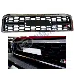 Front Radiator Grille Replacement for 2007-2023 Toyota Land Cruiser FJ70 LC71 LC76 LC78 LC79 Series, ABS Matte Black