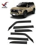 6Pcs Window Rain Guards Side Vent Deflectors for 2024 Lexus GX550, PC Plastic Tape-On Sun Rain Shield