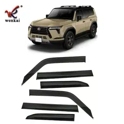 6Pcs Window Rain Guards Side Vent Deflectors for 2024 Lexus GX550, PC Plastic Tape-On Sun Rain Shield 6Pcs Window Rain Guards Side Vent Deflectors for 2024 Lexus GX550, PC Plastic Tape-On Sun Rain Shield