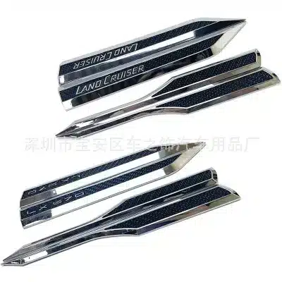 3D Blade Fender Side Emblem Badge Sticker for Lexus LX570 and Toyota Land Cruiser, Chrome Finish 3D Blade Fender Side Emblem Badge Sticker for Lexus LX570 and Toyota Land Cruiser, Chrome Finish