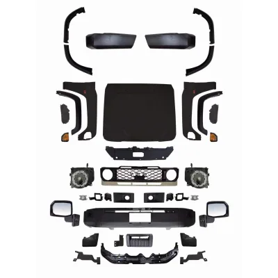 Full Facelift Body Kit Conversion for Toyota Land Cruiser LC71 LC76 LC78 LC79 2024 Look Update, PU Material Full Facelift Body Kit Conversion for Toyota Land Cruiser LC71 LC76 LC78 LC79 2024 Look Update, PU Material