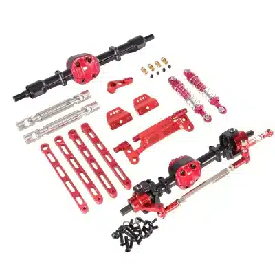 Full Metal Front and Rear Axle Assembly Upgrade Kit for MN82 LC79 MN78 1/12 RC Crawler, Silver Bridge Full Metal Front and Rear Axle Assembly Upgrade Kit for MN82 LC79 MN78 1/12 RC Crawler, Silver Bridge