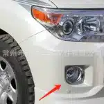 Front Bumper Searchlight Fog Lamps with Mounting Brackets for Toyota Land Cruiser FJ200 2008-2015