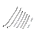 Metal Rear Bridge Fixed Shock-Absorbing Leaf Springs for 1/12 scale Mangniu MN82 LC79 RC Crawler, Silver Upgrade Parts