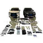 Interior Upgrade Kit for Lexus LX570 2008-2015 to 2018-2021 Style, Steering Wheel Door Panels Seat Cover Set