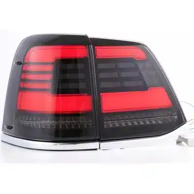 Full LED Tail Light Assembly for 2012-2015 Toyota Land Cruiser LC200, Sequential Turn Signal Rear Lamp Set