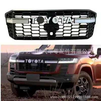 Front Radiator Grille Honeycomb GR Sport TRD Style for 2022-2024 Toyota Land Cruiser LC300 FJ300