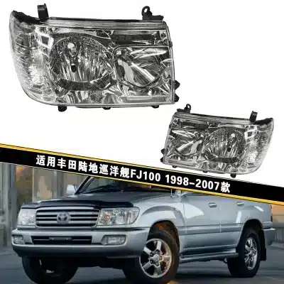 Right Passenger Side Headlight Housing Lamp Shell for 1998-2007 Toyota Land Cruiser FJ100, Xenon Version Support Right Passenger Side Headlight Housing Lamp Shell for 1998-2007 Toyota Land Cruiser FJ100, Xenon Version Support