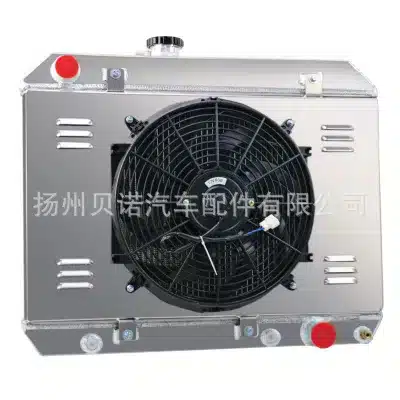 4-Row All-Aluminum Radiator with Fan Shroud for 1958-1984 Toyota Land Cruiser FJ40 FJ45 BJ42 4-Row All-Aluminum Radiator with Fan Shroud for 1958-1984 Toyota Land Cruiser FJ40 FJ45 BJ42