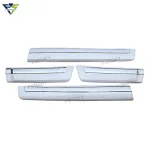 4Pcs Side Door Body Molding Trim Strips Anti-Collision Guard Protector for Toyota Fortuner, White Finish