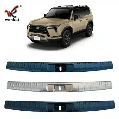 Rear Trunk Inner Bumper Guard Sill Plate for 2024 Lexus GX550, 304 Stainless Steel Carbon Fiber Finish Rear Trunk Inner Bumper Guard Sill Plate for 2024 Lexus GX550, 304 Stainless Steel Carbon Fiber Finish
