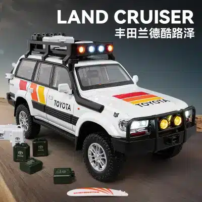 1:24 Scale Toyota Land Cruiser LC80 Die-Cast Off-Road Vehicle Model, Alloy Pull-Back Toy with Sound and Light 1:24 Scale Toyota Land Cruiser LC80 Die-Cast Off-Road Vehicle Model, Alloy Pull-Back Toy with Sound and Light