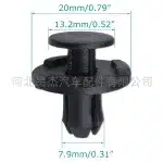 100PCS Nylon Radiator Shroud Upper Guard Plate Clips for Toyota Prado LC120 FJ Cruiser, Nissan, Mazda