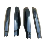 4Pcs Roof Rack Rail End Cap Cover Shell Replacement for Toyota Land Cruiser Prado FJ150 2010-2023, Matte Black
